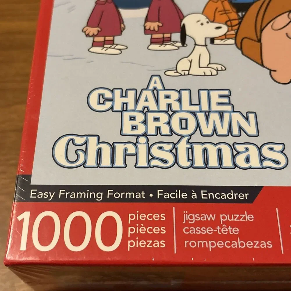 Aquarius Brand Peanuts Charlie Brown Puzzle Christmas 1000 Piece Jigsaw Sealed
